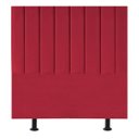 Ver imagem 1 de Cabeceira Estofada Cama Box Casal 140 Cm Alice Suede:vermelho