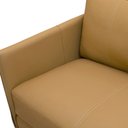 Ver imagem 2 de Sofá 3 Lugares com Chaise Direito Sala Living 230cm Amábile L06 Couro Marrom Claro - Lyam Decor