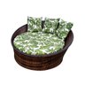 Poltrona Chaise Redonda Sofá para Churrasqueira Area Externa Jardim - 1