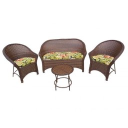 Conjunto Sofá Poltronas Jogo para Varanda Area Externa Jardim - 1