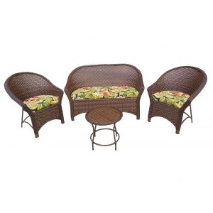 Conjunto Sofá Poltronas Jogo para Varanda Area Externa Jardim