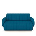 Ver imagem 4 de Sofá Decorativo Living Sala de Estar Bornéu 148cm Pés de Madeira Veludo Azul G33 - Gran Belo