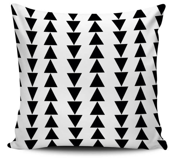 Capa Almofada decorativa Geometrica Preto e Branco 45x45cm - 1