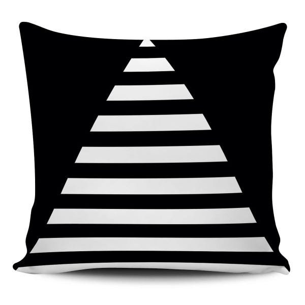 Capa Almofada decorativa Geometrica Preto e Branco 45x45cm - 2