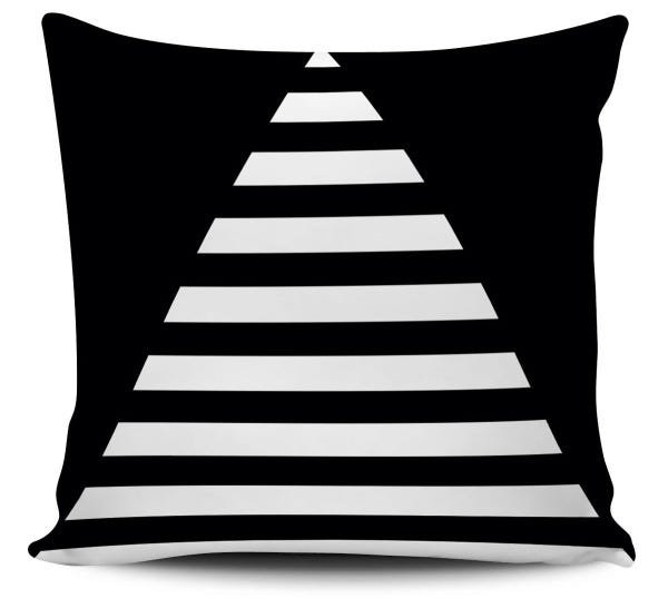 Capa Almofada decorativa Geometrica Preto e Branco 45x45cm - 1