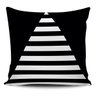Capa Almofada decorativa Geometrica Preto e Branco 45x45cm - 1