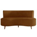 Ver imagem 2 de Sofá Living 2 Lugares 135cm Aang Pés Palito Bouclê Terra Cota G33 - Gran Belo