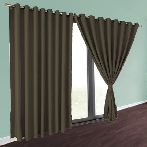 cortina blackout Brenda quarto  sala 5,50 x 2,90 marrom