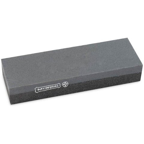 Pedra de Afiar Faca Amolar Lâmina Dupla Face Grão 120/240 Retangular 20x5cm Mundial