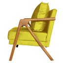 Ver imagem 3 de Poltrona Cadeira Mona Recepção - Veludo Amarelo