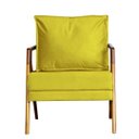 Ver imagem 1 de Poltrona Cadeira Mona Recepção - Veludo Amarelo