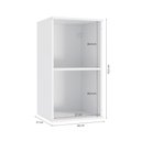 Ver imagem 5 de Armário Aéreo Celeste Kappesberg 100% Mdf 1 Porta Branco/verde 40cm