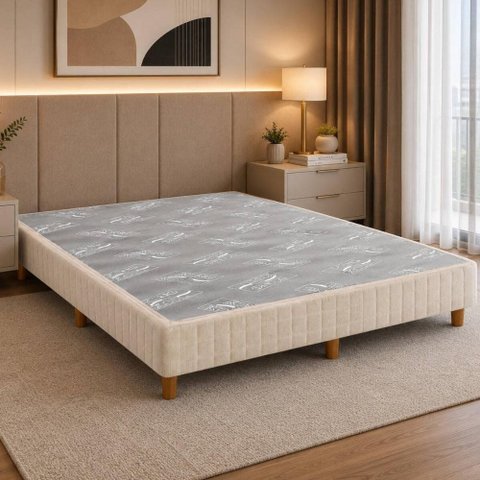 Base Box de Casal (138x188x31) King Koil CR462C Bege