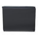 Ver imagem 6 de Puff Baú Banqueta Retangular Organizar e Decorar 55cm Preto Courino