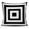 Almofada decorativa Geometrica Preto e Branco 45x45cm - 1