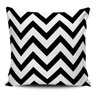 Almofada decorativa Geometrica Chevron Preto e Branco 45x45 - 2