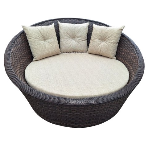 Poltrona Chaise Fibra Sintética e Alumínio Área Externa Interna