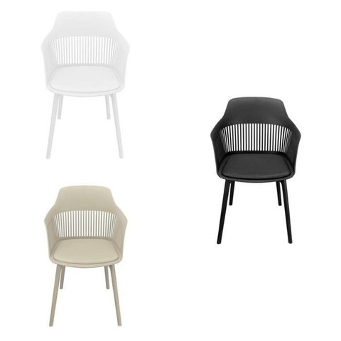 Kit com 3 Cadeiras para Sala de Jantar Mena