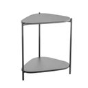 Ver imagem 2 de Mesa Lateral com Prateleira Orgânica Pé Metal Complementos