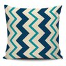 Almofada Decorativa Geometrica Chevron Azul 45x45cm - 2