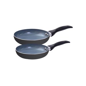 Jogo de Frigideiras 2 Pçs Antiaderentes de Cerâmica e Alumínio - Oikos