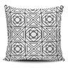 Almofada decorativa Geometrica Abstrata Preto Branco 45x45cm - 1