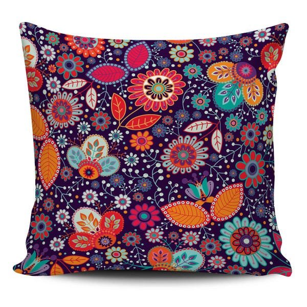 Capa Almofada decorativa Estampa Floral 45x45cm - 1