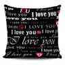 Almofada I Love You 45x45cm com enchimento - Pano e Arte - 2