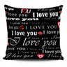 Almofada I Love You 45x45cm com enchimento - Pano e Arte - 1