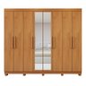Guarda-roupa 8 Portas 4 Gavetas com Espelho e com Pé Andara Soft - 2