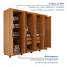 Guarda-roupa 8 Portas 4 Gavetas com Espelho e com Pé Andara Soft - 14