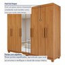 Guarda-roupa 8 Portas 4 Gavetas com Espelho e com Pé Andara Soft - 11