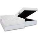 Ver imagem 1 de Cama Box Baú Casal: Colchão Espuma D45 Herval New Top + Base Crc Linhão White (138x188)