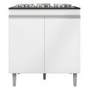 Ver imagem 1 de Balcao Com Tampo Cooktop 79 cm 2 Portas Andreia Branco REAJL