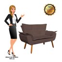 Ver imagem 4 de Kit 01 Namoradeira e 02 Poltronas Opala Suede Marrom