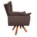Ver imagem 7 de Kit 01 Namoradeira e 02 Poltronas Opala Suede Marrom