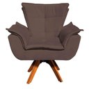 Ver imagem 2 de Kit 01 Namoradeira e 02 Poltronas Opala Suede Marrom
