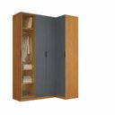 Ver imagem 3 de Guarda-roupa de Canto Reto Clean 4 Portas 1 Reflecta Altezza