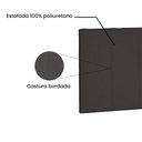 Ver imagem 4 de Cabeceira Painel Queen 1,60m Ravenna Suede Marrom Café - Pallazio
