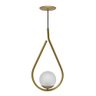 PENDENTE GLOBO DROP DOURADO FOSCO - 6