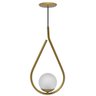 PENDENTE GLOBO DROP DOURADO FOSCO - 1