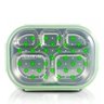 Pote de Marmita Plástico e Inox Jacki Design 5 Compartimentos Hermética - Verde - 1
