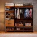 Ver imagem 1 de Kit 02 Cabideiros + Gaveteiro Closet Organizador Roupas Mdf