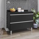 Ver imagem 2 de Balcão Gabinete para Cozinha com Tampo 100cm Less M05 Preto - Inoviza