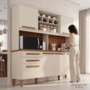 Ver imagem 6 de Cozinha Compacta 6 Portas 2 Gavetas Luna Plus Arenas Yescasa