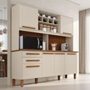 Ver imagem 1 de Cozinha Compacta 6 Portas 2 Gavetas Luna Plus Arenas Yescasa