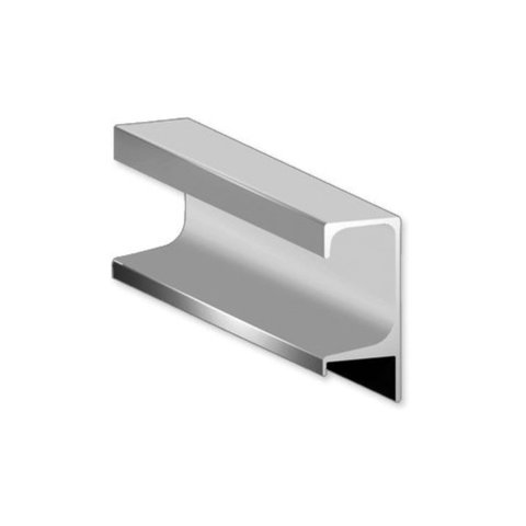 Perfil Puxador Alumínio Sp-046l para 18mm 06 Metros Inox Sp Alumínio 01 Unidade
