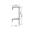 Ver imagem 2 de Perfil Puxador Alumínio Sp-046l para 18mm 06 Metros Inox Sp Alumínio 01 Unidade