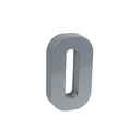 Ver imagem 1 de Numero Residencial Cromado 0 - Roper Plast