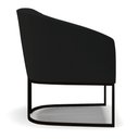 Ver imagem 2 de Cadeira Sala de Jantar Base Industrial Preto Kit 2 Stella Linho D03 - D'Rossi Cor Preto